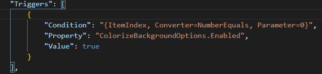 Simplified trigger definition